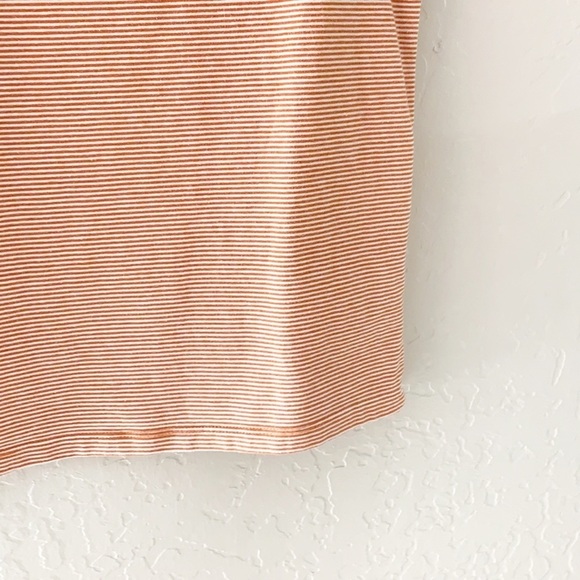 American Eagle Striped Rust Orange Scoop Neck‎ Tank - Picture 7 of 8